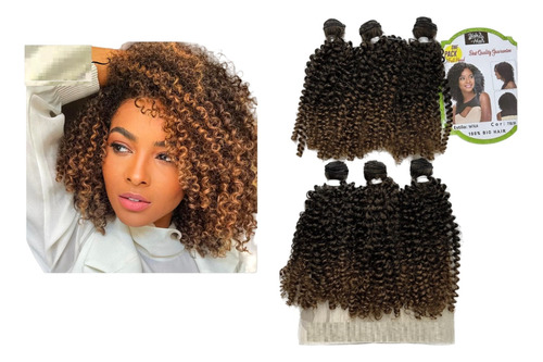 Cabelo Orgânico Cacheado Afro 50cm 300gr Lançamento Oferta 