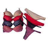 Lingerie Atacado Kit C/5conjuntos Calcinha E Sutiã Sensual!!