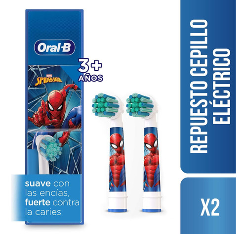 Repuesto Oral-b Cepillo Dental Electrico Spiderman X 2und