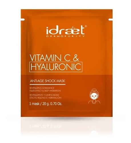 Idraet Vitamin C & Hialuronic Antiage Shock Mask X 1u