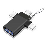 Adaptador Usb C A Usb Askoppo [3 En -1], Usb C/ios/micro Usb