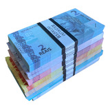 Kit Com 700 Notas De Dinheiro Falso De Brinquedo (s/ Valor)