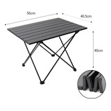 Mesa Auxiliar Plegable De Aluminio Para Camping, Playa, Send