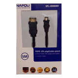 Cable Micro Hdmi A Hdmi Golden Plated 5mts 3d Dolby Dts