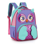 Mochila Infantil Escolar Coruja Corujinha Maternal Costas M