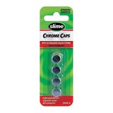 Kit Tapa Tapones Cromadas Valvula Slime Llanta Moto Auto X4u