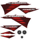 Kit Adesivos Yamaha Xtz 250 Lander 2007 Vermelha