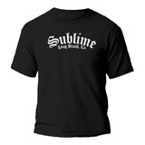 Remera Sublime Banda Logo Letra Blancas Algodón Premium