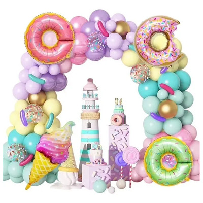 Set De Globos De Dulces Donas Nieves Y Caramelos Para Fiesta | Meses sin interés