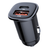 Cargador De Coche C, 30 W, Mini Adaptador De Cargador Rápido