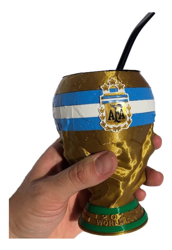 Mate Copa Mundial Selección Argentina De Fútbol C/bombilla