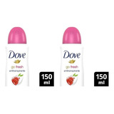 Pack X2u Desodorante Antitranspirante Dove Granada 150ml