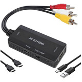 Fdbv Convertidor Rca A Hdmi, Adaptador Av A Hdmi, Compatible