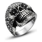 Anillo Calavera Catrina Acero Quirurgico 316l 