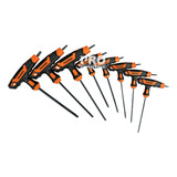 Juego De 8 Llaves Torx Mango T, T9-t40, Truper 100935