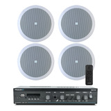 Kit Som Ambiente Slim 1600 Frahm + 4 Arandelas Jbl Redondas