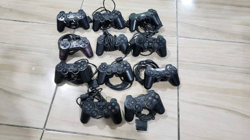 Lote Com 11 Controles Do Playstation 2 Com Defeito. J1