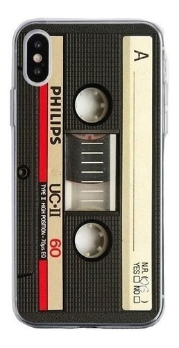Funda Generica Para iPhone Vintage Cassette Camara Silicona