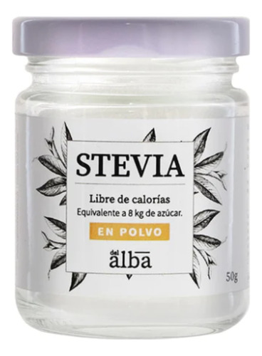 Stevia En Polvo 50 Grs Apicola Del Alba 100% Pura