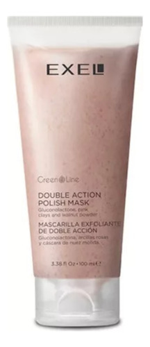 Mascara Exfoliante Doble Acción Exel Green Line Vegano 100ml