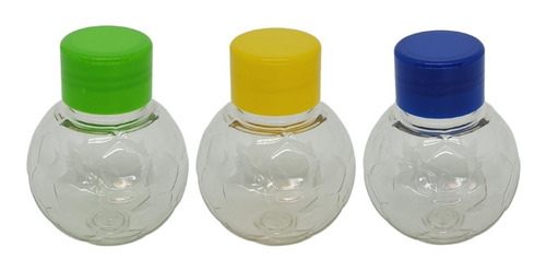 50 Mini Baleiro Bola 50ml - Lembrancinha - Brasil - Futebol