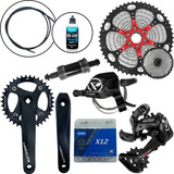 Kit Relação Absolute 12v Kit K7 Completo 52d Mtb Bike Brinde