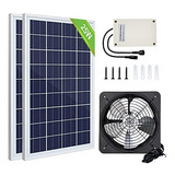 Paneles Solares - Pumplus 50w Greenhouse Solar Fan Kit, 2pcs