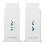 Native Gel De Baño Natural Para Mujeres Y Hombres. Sea Salt