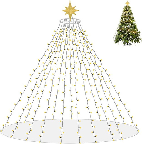 Tira De Luces Para Arbol De Navidad Con Estrella De 10 5 Pie