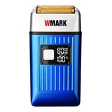 Maquina De Shaver Barbeiro Profissional Wmark Ng996 Azul