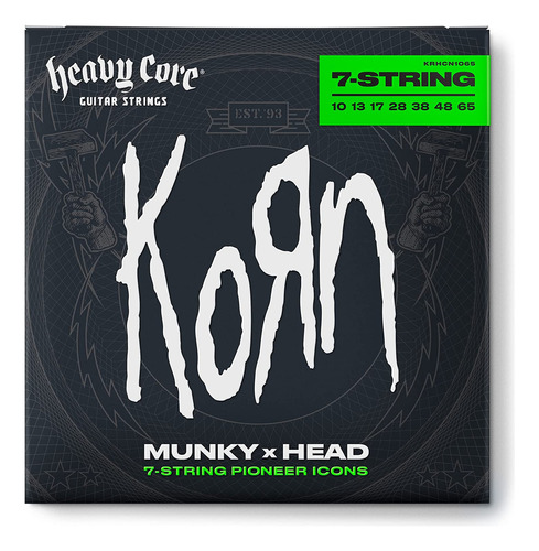Heavy Core Korn - Cuerdas Para Guitarra 10/65 - 7/juego