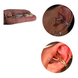 Piercing Conch Orelha Aço Pedra