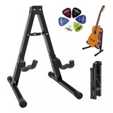 Soporte Plegable Portatil Guitarras Acustica Electrica Metal