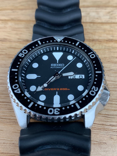 Reloj Seiko Skx007 Diver Malla Caucho - Impecable