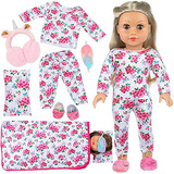 8 Pcs American 18 Inch Girl Doll Accesorios Conjunto De...