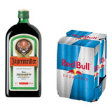 Jagermeister 700ml + Red Bull Sugar Free 250ml X4 - Gobar®