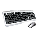 Combo Gamer Inalambrico Teclado Y Mouse Noga Nkb Steel