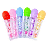 Kit 2 Lip Gloss Microfone Com Glitter Brilho Labial Fofo