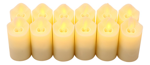 Set De Lámparas Colgantes Recargables 12 Piezas Led Amarillo