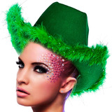 Sombrero Gorro Verde San Patricio St Patrick's Day Cowboy