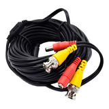 Cable Coaxil 15mts Con Alimentacion Camara. Pv15