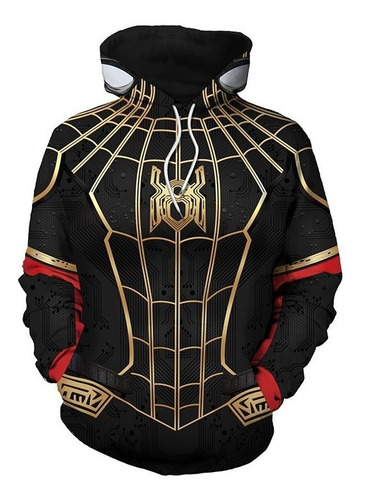 Sudadera Deportiva Con Cremallera Spiderman Para Hombre