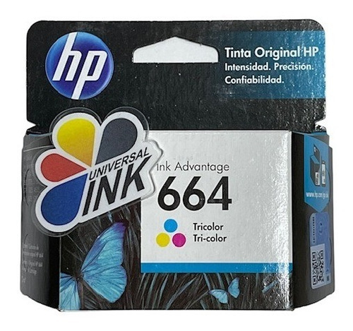 Cartucho Hp 664 Color Estandar Original