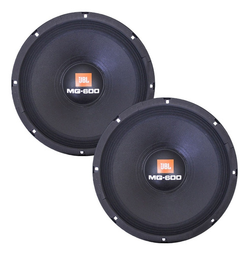 2 Falante Woofer 10 Jbl Selenium 10mg600 300w Rms 8ohms Cor Preto