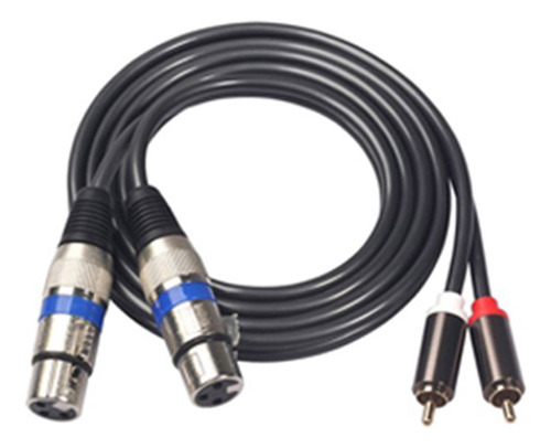 Cable De Audio U9fever Grade, 2 Pares Rca Hembra, 2 Xlr De 3