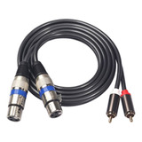 Cable De Audio U9fever Grade, 2 Pares Rca Hembra, 2 Xlr De 3