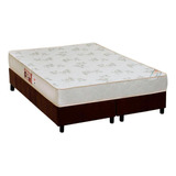 Cama Box Queen: Colchão D33 Castor Sleep Max Relax+base Crc