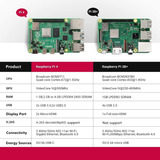 Vemico Raspberry Pi 4 Model B 8gb Set Ram 8gb Base Starter K