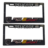  Portaplacas Premium Peugeot 208 Sport Juego 2 Pzs