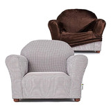 Keet Roundy Kid's Chair + Cover Combo Set, Brown,vcr19